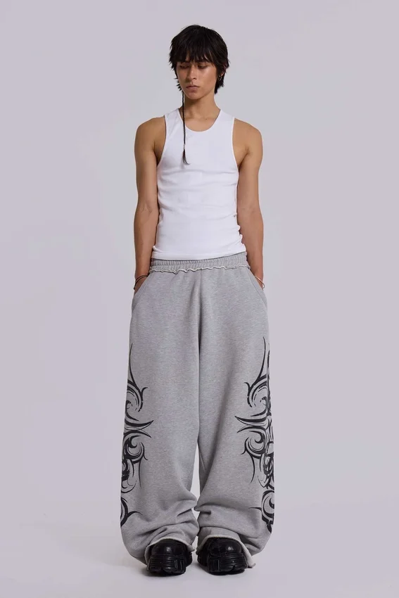 Pantalon de jogging ample « Blade » gris