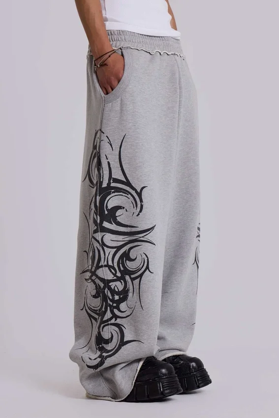 Pantalon de jogging ample « Blade » gris