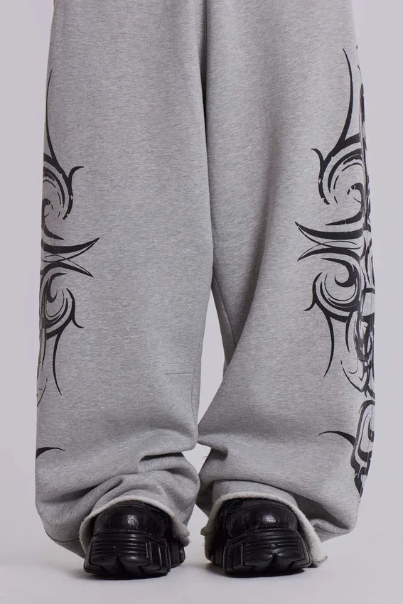 Pantalon de jogging ample « Blade » gris
