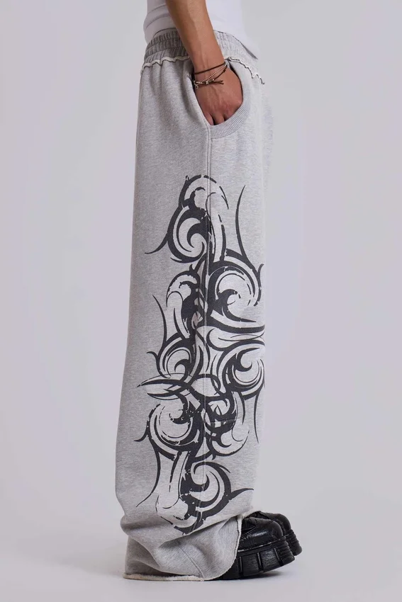 Pantalon de jogging ample « Blade » gris