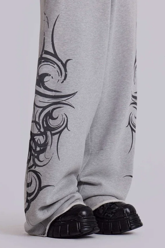 Pantalon de jogging ample « Blade » gris