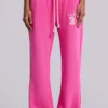 Pantalon de jogging ample à coupe bootcut Cleo, rose