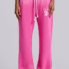 Pantalon de jogging ample à coupe bootcut Cleo, rose