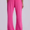 Pantalon de jogging ample à coupe bootcut Cleo, rose