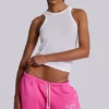 Pantalon de jogging ample à coupe bootcut Cleo, rose