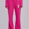 Pantalon de jogging ample à coupe bootcut Cleo, rose
