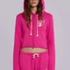 Pantalon de jogging ample à coupe bootcut Cleo, rose