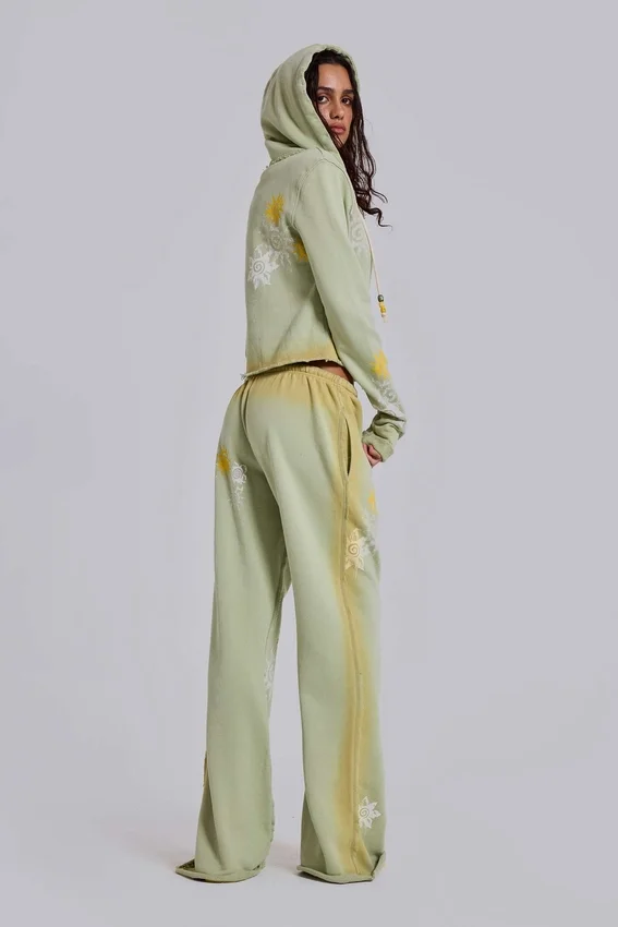 Pantalon de jogging ample à coupe bootcut Cleo Sunfade