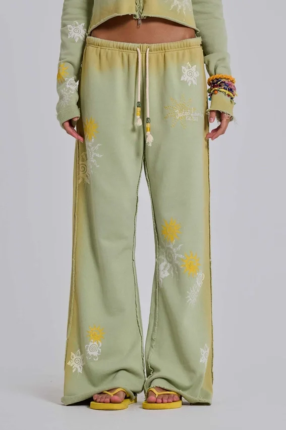 Pantalon de jogging ample à coupe bootcut Cleo Sunfade