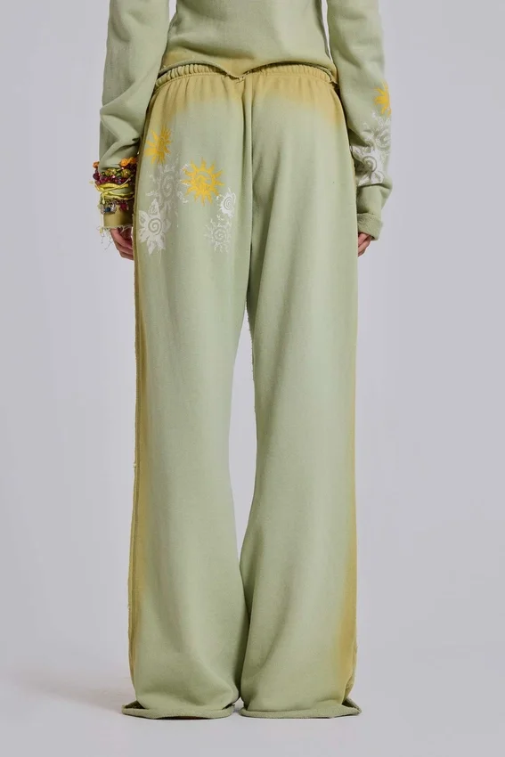 Pantalon de jogging ample à coupe bootcut Cleo Sunfade
