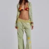 Pantalon de jogging ample à coupe bootcut Cleo Sunfade