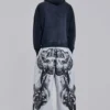 Pantalon de jogging ample « Monster Joggers » à imprimé gothique, gris chiné