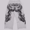 Pantalon de jogging ample « Monster Joggers » à imprimé gothique, gris chiné