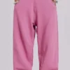 Pantalon de jogging ample rose à revers « Monster Joggers »