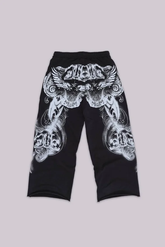 Pantalon de jogging baggy noir « Monster Joggers » à imprimé gothique