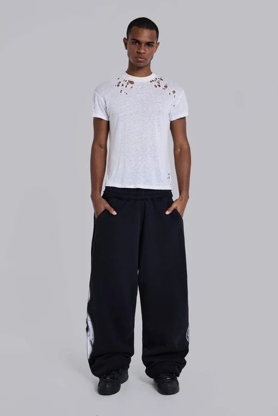 Pantalon de jogging baggy noir « Monster Joggers » à imprimé gothique