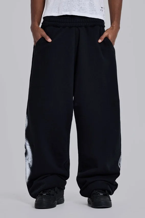 Pantalon de jogging baggy noir « Monster Joggers » à imprimé gothique
