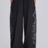 Pantalon de jogging « Blade » noir ample