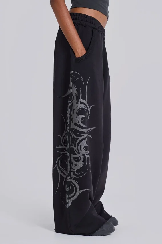 Pantalon de jogging « Blade » noir ample
