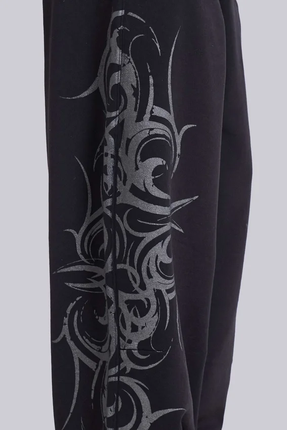 Pantalon de jogging « Blade » noir ample