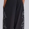 Pantalon de jogging « Blade » noir ample