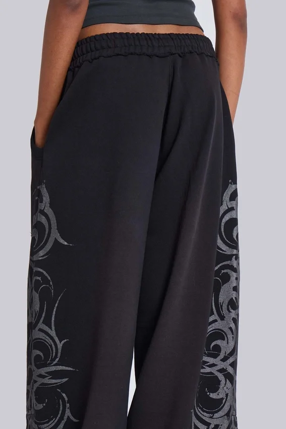 Pantalon de jogging « Blade » noir ample