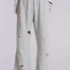 Pantalon de jogging bootcut ample et vieilli « Cleo »