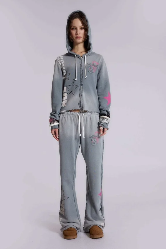 Sweat à capuche zippé « Cleo Graphic »