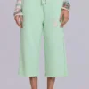 Pantalon de jogging court ample Cleo, couleur menthe