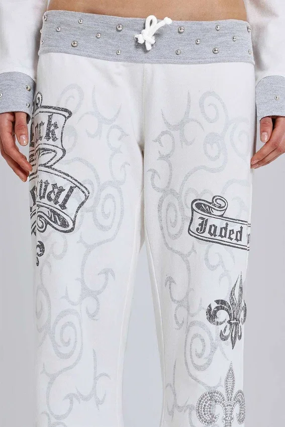 Pantalon de jogging graphique clouté Rock Revival