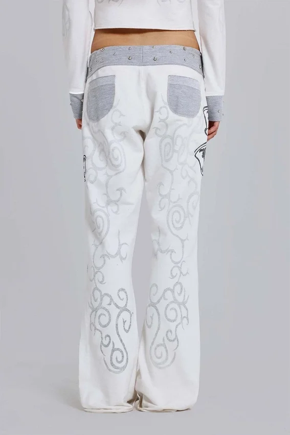 Pantalon de jogging graphique clouté Rock Revival