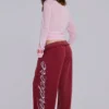 Pantalon de jogging Hardcore Jewel Monster bordeaux