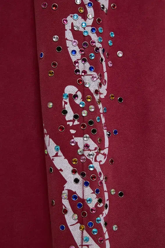 Pantalon de jogging Hardcore Jewel Monster bordeaux