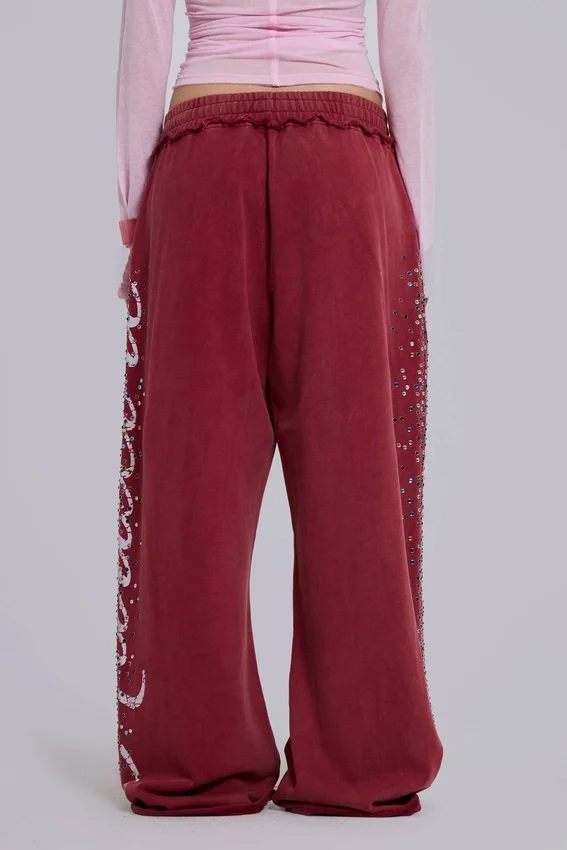 Pantalon de jogging Hardcore Jewel Monster bordeaux