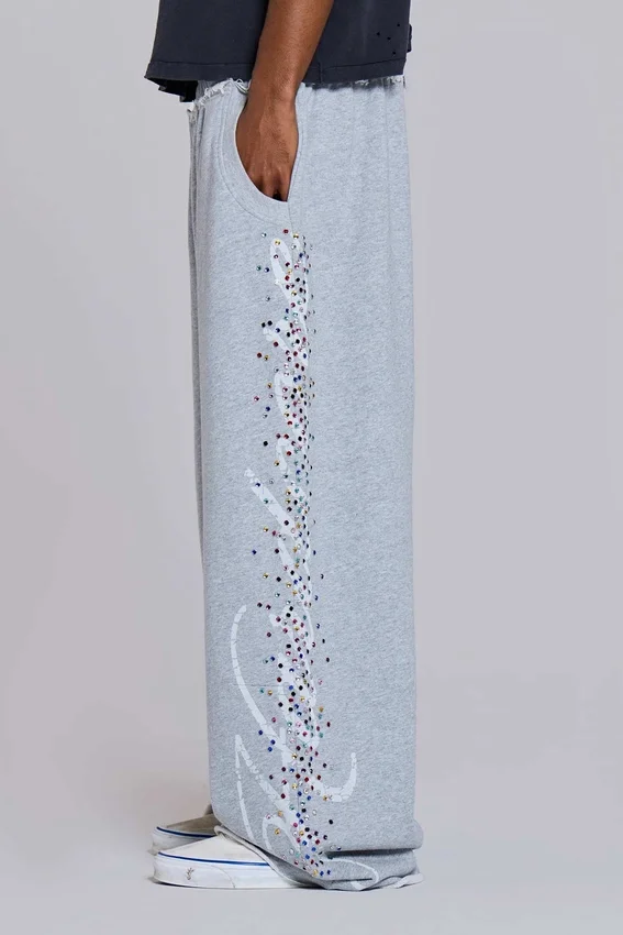 Pantalon de jogging « Hardcore Jewel Monster Joggers » gris chiné