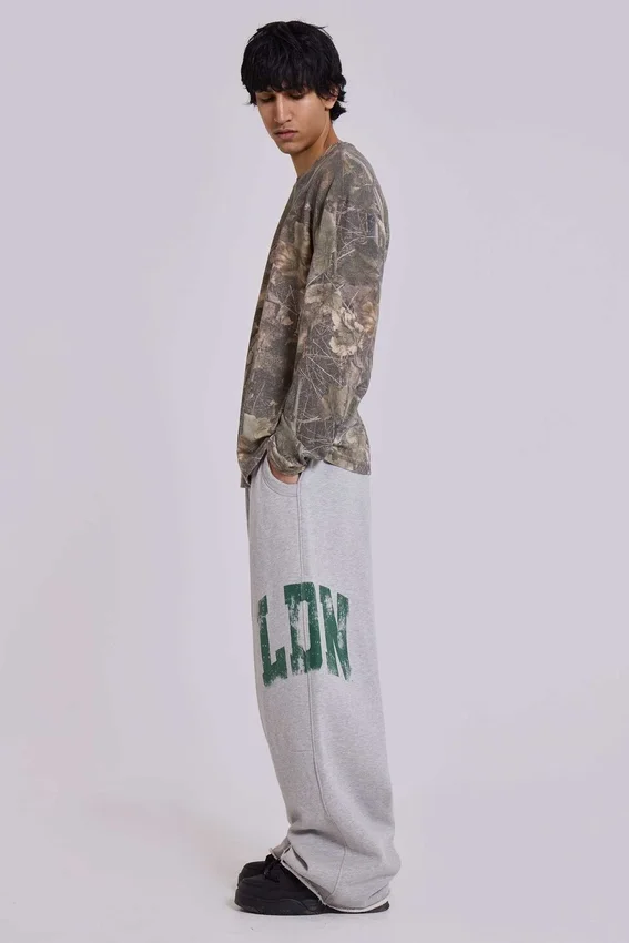 Pantalon de jogging LDN Print Grey Marl Monster Joggers