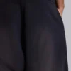 Pantalon de jogging Monster baggy noir à revers