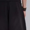 Pantalon de jogging Monster baggy noir à revers