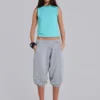 Pantalon de jogging Monster court gris chiné