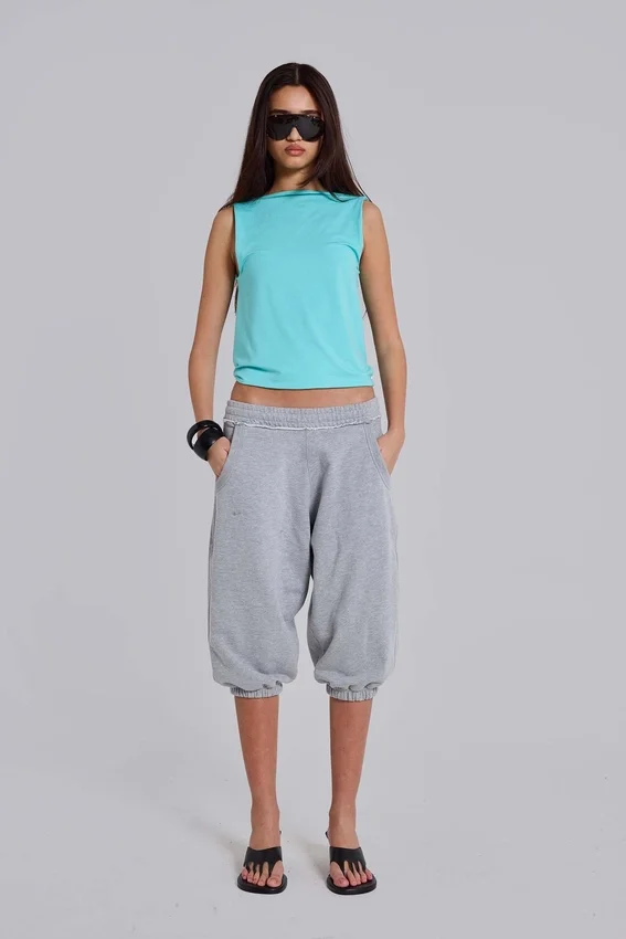 Pantalon de jogging Monster court gris chiné