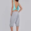 Pantalon de jogging Monster court gris chiné