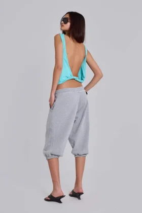 Pantalon de jogging Monster court gris chiné