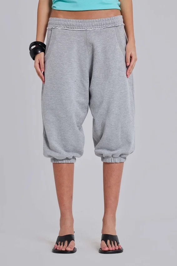 Pantalon de jogging Monster court gris chiné