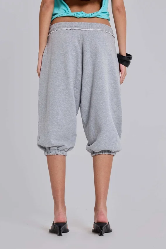 Pantalon de jogging Monster court gris chiné
