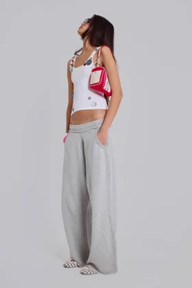 Pantalon de jogging Monster Joggers ample gris chiné