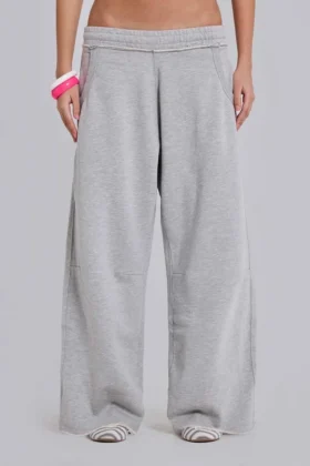 Pantalon de jogging Monster Joggers ample gris chiné