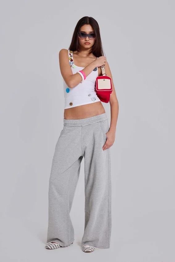 Pantalon de jogging Monster Joggers ample gris chiné