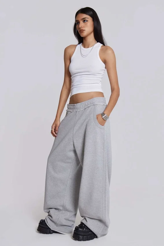 Pantalon de jogging Monster Joggers ample gris chiné