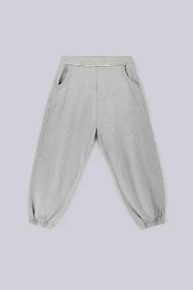 Pantalon de jogging Monster Joggers ample à revers, gris chiné