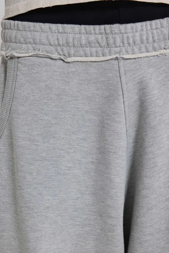 Pantalon de jogging Monster Joggers ample à revers, gris chiné
